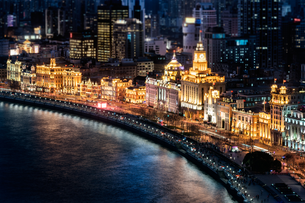 The Bund at night → Peace Hotel stay and airport transfer
